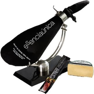 Jamón de bellota 100% ibérico + 1/2 caña de lomo de bellota 100% ibérico 500 g aprox + 1/2 queso curado de oveja 1,4 kg aprox pieza 6,7 kg - Esenciaunica
