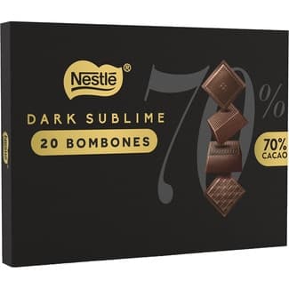 Bombones surtidos de chocolate negro al 70% de cacao estuche 145 g - Nestle Dark Sublime