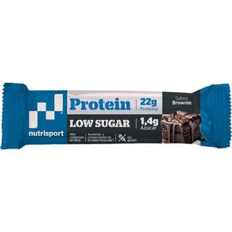 Barrita proteica baja en carbohidratos sabor a brownie envase 60 g baja en azúcar - Nutrisport