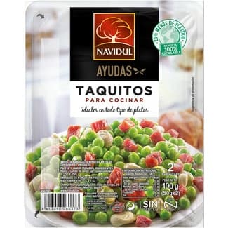 Taquitos de jamón serrano sin gluten sin lactosa pack 2 x 50 g envase 100 g - Navidul