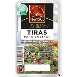 Tiras de paleta y jamón curado sin gluten sin lactosa envase 50 g - Navidul