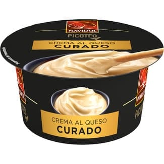 Crema al queso curado para untar tarrina 90 g - Navidul