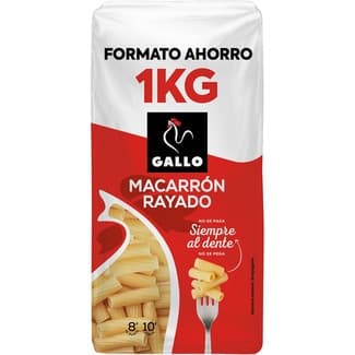 Macarrones rayados formato ahorro paquete 1 kg - Gallo