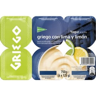 Yogur al estilo griego con lima y limón pack 6 unidades 125 g - El Corte Ingles