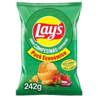 Patatas fritas sabor campesinas bolsa 242 g - Lay's