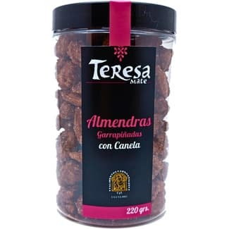 Almendras garrapiñadas con canela bote 220 g - Teresa Mate
