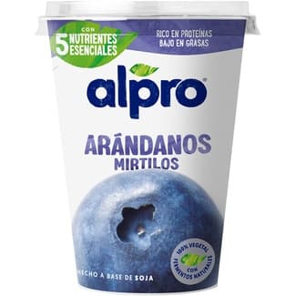 Big Pot especialidad vegetal de soja con arándanos sin gluten sin lactosa envase 400 g - Alpro