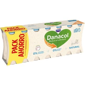 Natural 0% azúcares añadidos pack 14 unidades 100 g pack ahorro - Danone Danacol