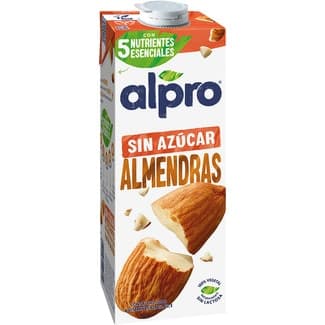 Bebida de almendras tostadas sin azúcar 100% vegetal brik 1 l - Alpro
