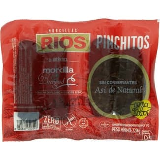 Morcilla de Burgos sin gluten 3 unidades envase 220 g - Rios