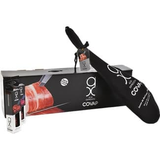 Estuche Premium Collection con jamón de bellota 100% ibérico pieza 7,5 kg + 2 cañas de presa de bellota ibéricas con y sin pimentón - Alta Expresion