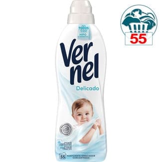 Suavizante concentrado delicado para pieles sensibles y alérgicas botella 55 dosis - Vernel