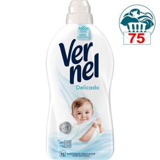 Suavizante concentrado delicado para pieles sensibles y alérgicas botella 75 dosis - Vernel