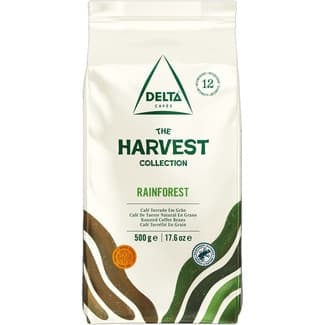 Café tueste natural en grano The Harvest Collection Rainforest bolsa 500 g - Delta