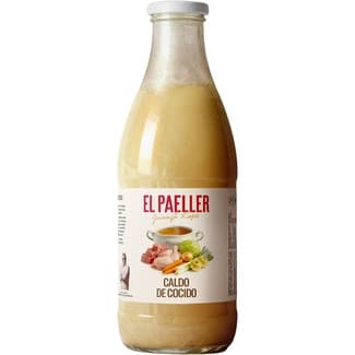 Caldo de cocido a la leña botella 950 ml - El Paeller