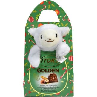 Bombones de chocolate con leche rellenos de avellanas y cereales crujientes caja 100 g con peluche con diferentes diseños se surten según existencias - Witor's