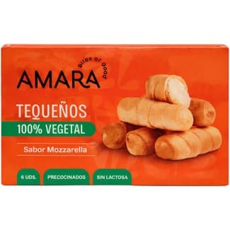 Tequeños 100% vegetal sabor mozzarella sin lactosa 6 unidades envase 240 g - Amara
