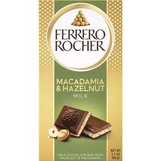 Chocolate con leche con macadamia & avellanas tableta 90 g - Ferrero