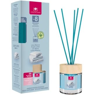 Ambientador mikado aroma lino blanco envase 1 unidad - Cristalinas