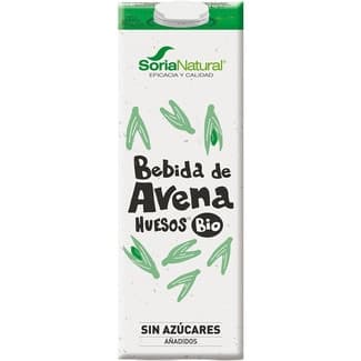 Huesos bebida de avena ecológica sin azúcares añadidos brik 1 l - Soria Natural