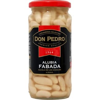 Alubia fabada blanca cocida frasco 300 g neto escurrido - Don Pedro