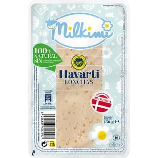 Queso danés havarti IGP en lonchas envase 150 g - Milkimi