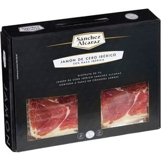 Jamón ibérico de cebo de Salamanca en lonchas 12 sobres 60 g - Sanchez Alcaraz