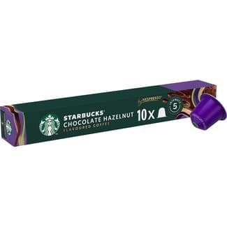 Café con sabor intenso a chocolate y avellanas intensidad 5 estuche 10 g compatibles con máquinas Nespresso - Starbucks