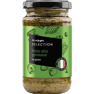 Salsa pesto a la genovese sin gluten bote 190 g neto escurrido - El Corte Ingles Selection