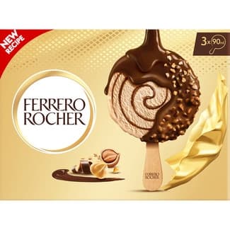 Bombón helado de avellana cubierto con chocolate 3 unidades estuche 270 ml - Ferrero