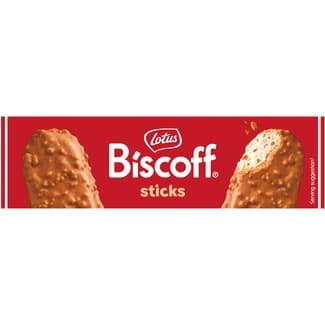 Biscoff helado bombón mini sticks con con trozos de galleta caramelizada 3 unidades estuche 270 ml - Lotus
