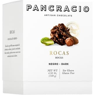 Rocas de chocolate negro estuche 140 g - Pancracio