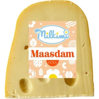 Queso maasdam cuña 400 g peso aproximado - Milkimi