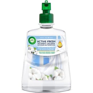 Active Fresh ambientador automático Aire Fresco y Algodón recambio 228 ml - Air Wick