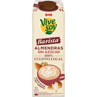 Bebida de almendras Barista sin azúcar brik 1 l - Vivesoy
