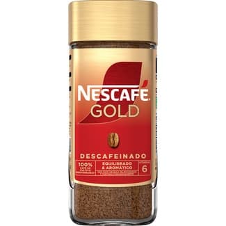 Café soluble descafeinado intensidad 6 frasco 100 g - Nescafe Gold