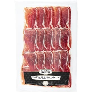 Paleta de cebo ibérica 50% raza ibérica en lonchas sin gluten sin lactosa envase 150 g - Sanchez Alcaraz