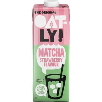 Bebida de avena con Matcha sabor fresa vegana brik 1 l - Oatly