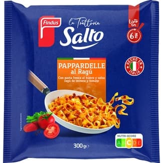 La Trattoria pappardelle al ragú bolsa 300 g - Findus Salto