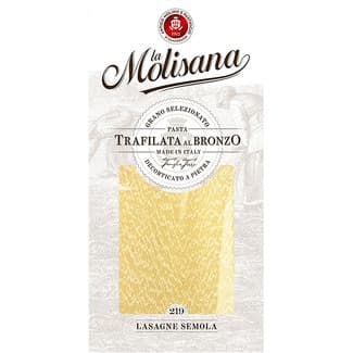Lasaña semola Trafilata Al Bronzo paquete 500 g - La Molisana