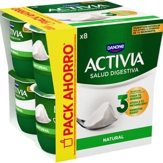 Bífidus natural pack 8 unidades 120 g pack ahorro - Danone Activia