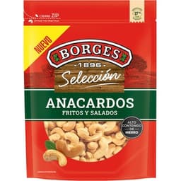 Anacardos fritos y salados bolsa 160 g - Borges Seleccion