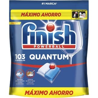 Detergente lavavajillas Powerball Quantum bolsa 103 pastillas - Finish