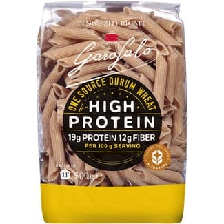 Penne ziti rigate macarrones de trigo duro con alta proteína paquete 500 g - Garofalo