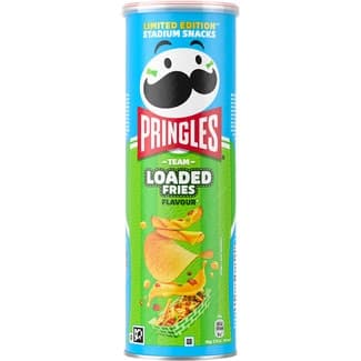 Aperitivo frito de patata sabor Loaded Fries Edición Limitada Stadium Snacks lata 165 g - Pringles