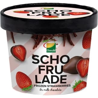 Fresas bañadas en chocolate con leche tarrina 130 g - Schofrulade