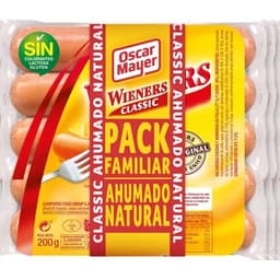 Wieners Classic salchichas cocidas y ahumadas de pollo pack 3 x 200 g envase 600 g sin gluten sin lactosa - Oscar Mayer