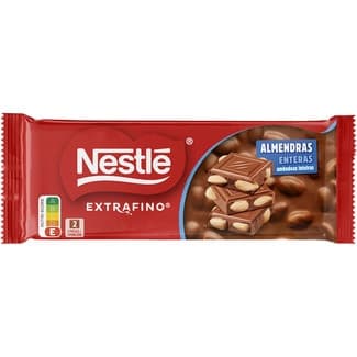 Chocolate con leche y almendras enteras tableta 100 g - Nestle Extrafino