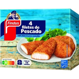 Filete de pescado empanado 4 unidades estuche 400 g - Findus