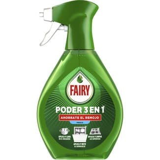 Lavavajillas a mano poder 3 en 1 limón ahorra el remojo spray 650 ml - Fairy